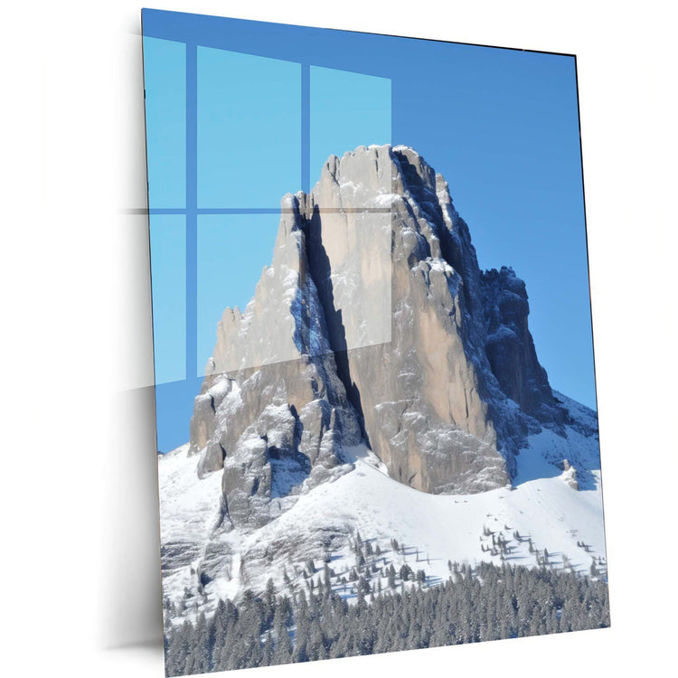 Turtlewings | Snow Mountains Metal Print | Majestic Wall Art | Scenic Landscape