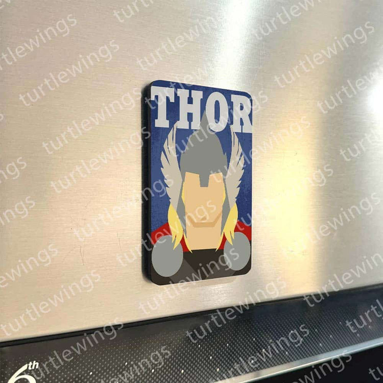 Marvel Super Heroes Fridge Magnets | Set of 9 Iconic Characters