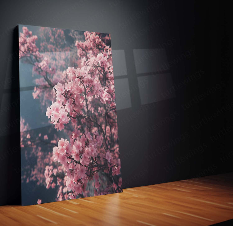 Cherry Blossom Spring Metal Poster | Nature-Inspired Wall Art | High-Quality Print