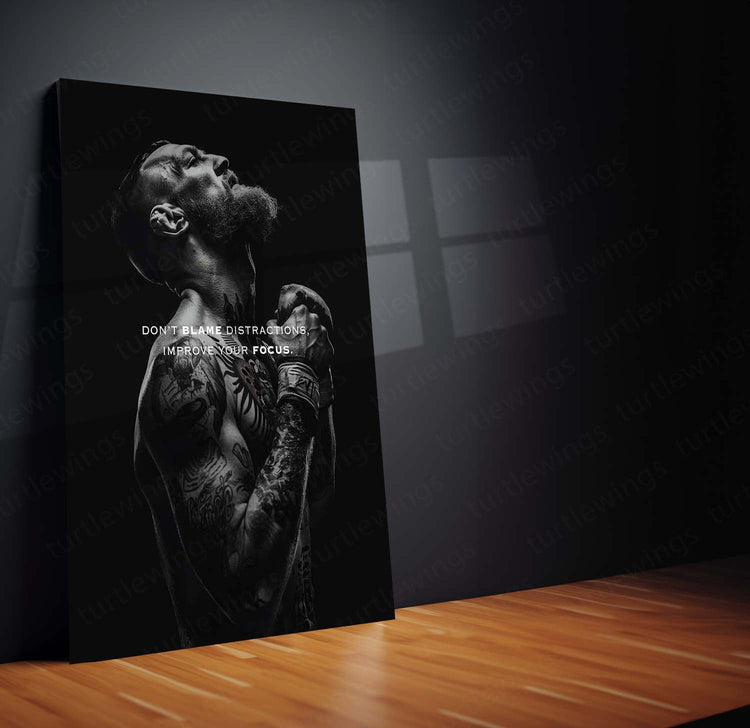 Connor McGregor Quote Metal Poster | Inspirational Fighting Spirit Art | High-Definition Print