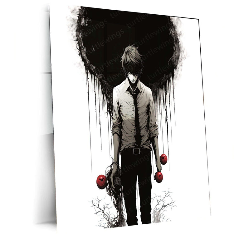 Shadows of Justice - Death Note Anime Metal Poster | Gothic Wall Art | HD Quality