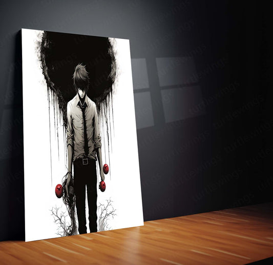 Shadows of Justice - Death Note Anime Metal Poster | Gothic Wall Art | HD Quality