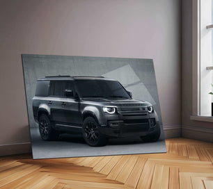 Defender Neon LED Metal Frame â Bold and Rugged Wall Art for Off-Road Enthusiasts 1 - TURTLEWINGS 