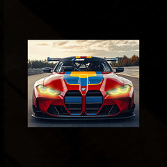 BMW Racing Neon LED Metal Poster â Motorsport-Inspired Wall Art for Speed Enthusiasts.2