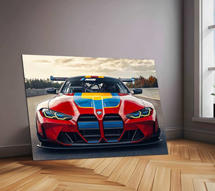 BMW Racing Neon LED Metal Poster â Motorsport-Inspired Wall Art for Speed Enthusiasts.2 - TURTLEWINGS 