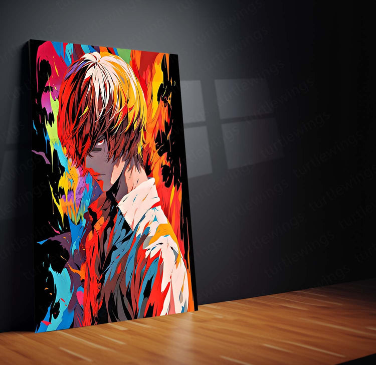 Mastermind's Gambit - Light Yagami Metal Poster | Death Note Anime Wall Art | HD Print