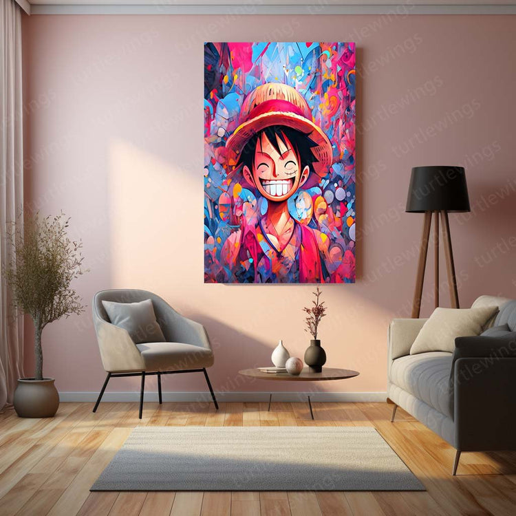 Pirate's Resolve - Luffy Metal Poster | One Piece Wall Art | HD Quality 02