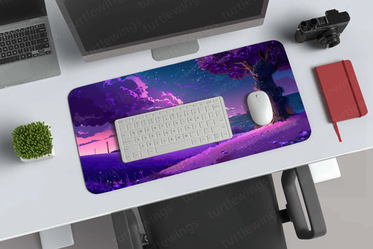 Purple Large Deskmat - Premium XL & XXL Gaming Mouse Pad - TURTLEWINGS 