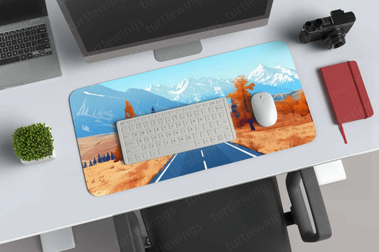 Mountains Large Deskmat - Premium XL & XXL Gaming Mouse Pad - TURTLEWINGS 