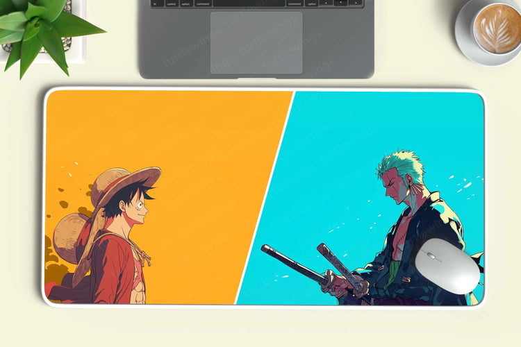 Luffy-x-Zoro-1 Deskmat - TURTLEWINGS 