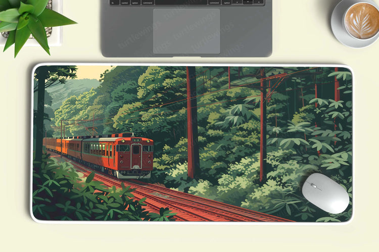 train Large Deskmat - Premium XL & XXL Gaming Mouse Pad - TURTLEWINGS 