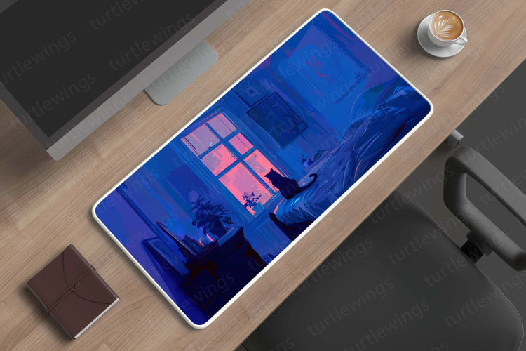 Lofi Large Deskmat - Premium XL & XXL Gaming Mouse Pad - TURTLEWINGS 