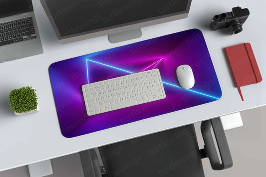 abstract-neon-lights Deskmat - TURTLEWINGS 