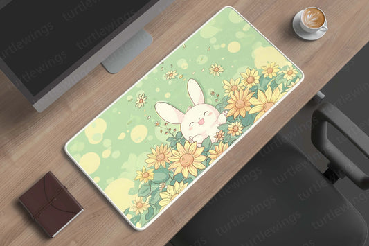 Sunflower Large Deskmat - Premium XL & XXL Gaming Mouse Pad - TURTLEWINGS 