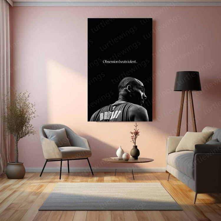 Kobe Bryant NBA Legend Metal Poster | Basketball Icon Art | Turtlewings Sports 1