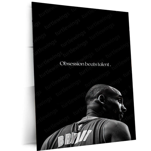 Kobe Bryant NBA Legend Metal Poster | Basketball Icon Art | Turtlewings Sports 1