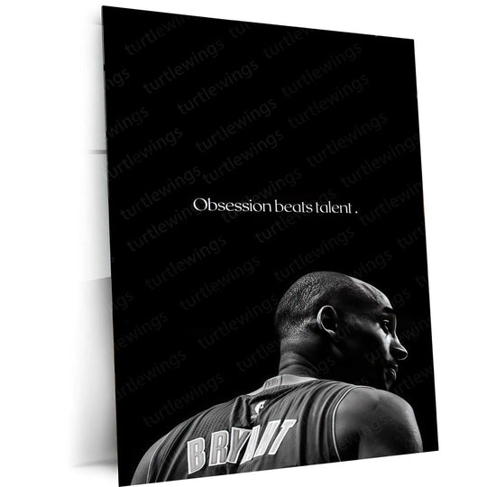 Kobe Bryant NBA Legend Metal Poster | Basketball Icon Art | Turtlewings Sports 1