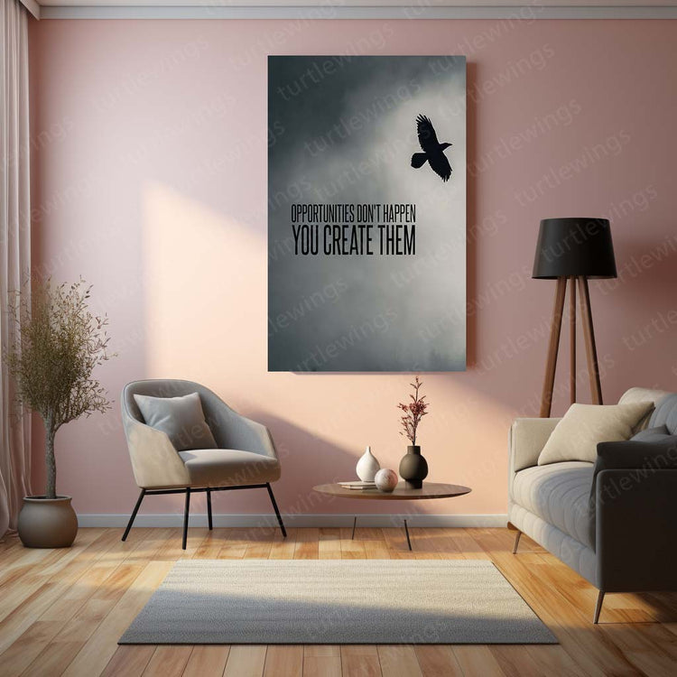 Eagle Quote Metal Poster | Inspirational Wildlife Art | High-Definition Metal Print