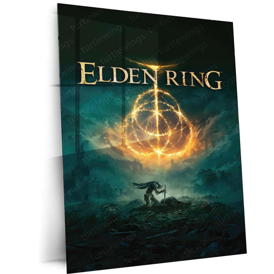 Unleash the Elden Power - Elden Ring Game Metal Poster | Gaming Wall Art | HD Quality