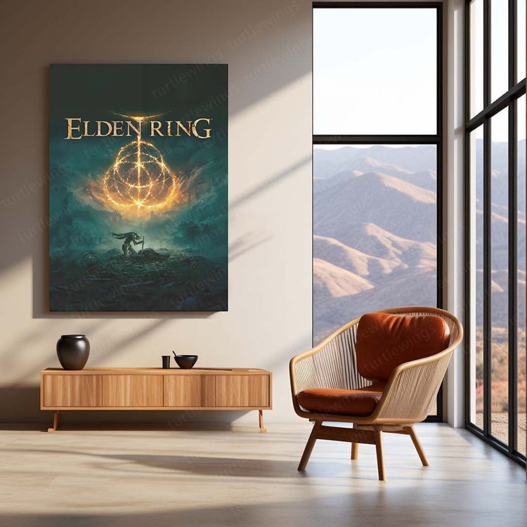 Unleash the Elden Power - Elden Ring Game Metal Poster | Gaming Wall Art | HD Quality