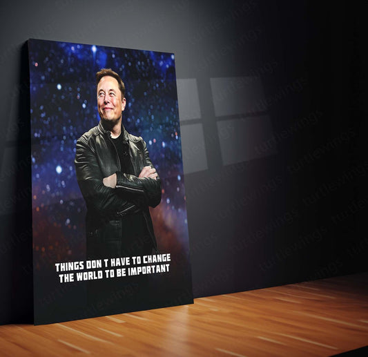 Visionary Wisdom – Elon Musk Quote Metal Poster | Inspirational Wall Art | HD Print