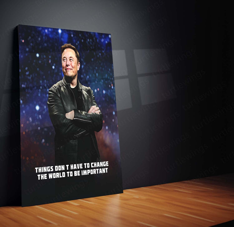 Visionary Wisdom – Elon Musk Quote Metal Poster | Inspirational Wall Art | HD Print