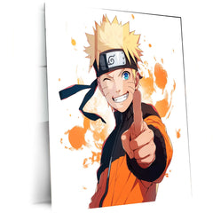 Naruto Metal Poster | Ninja Anime Wall Art | Hokage & Shinobi Tribute