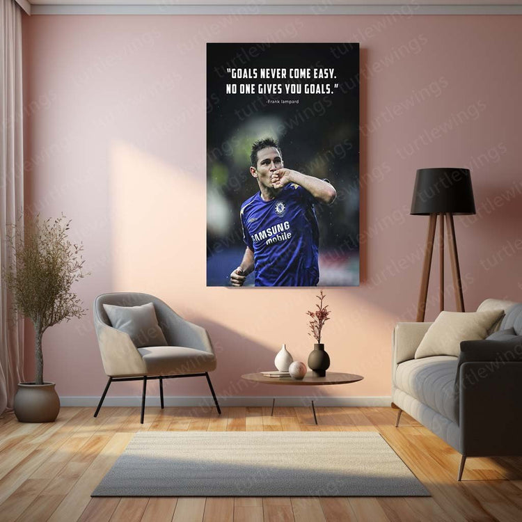 Midfield Maestro - Frank Lampard Metal Poster | Football Legend Wall Art | HD Print