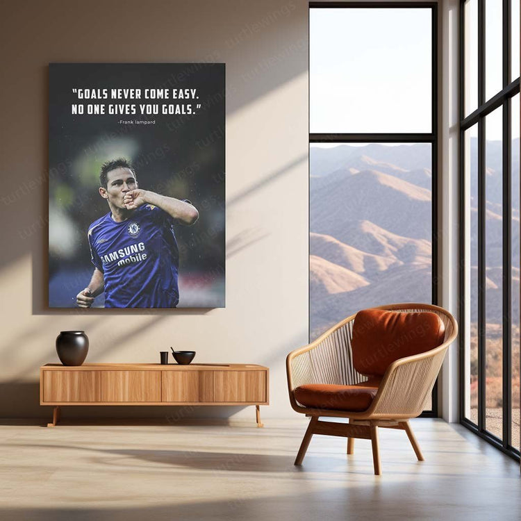 Midfield Maestro - Frank Lampard Metal Poster | Football Legend Wall Art | HD Print