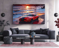 Ford Mustang Metal Poster