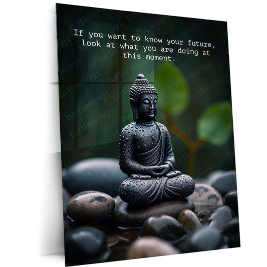 Gautam Buddha Metal Poster – Serenity and Enlightenment