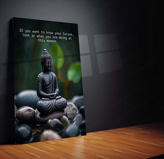 Gautam Buddha Metal Poster – Serenity and Enlightenment