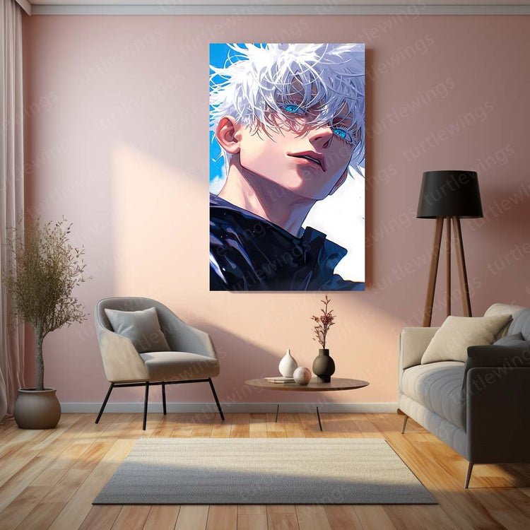 Domain Expansion - Satoru Gojo JJK Anime Metal Poster | Sorcery Wall Art | HD Quality 02