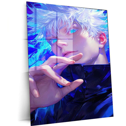 Domain Expansion - Satoru Gojo JJK Anime Metal Poster | Sorcery Wall Art | HD Quality 04