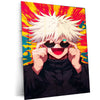 Gojo Satoru Metal Poster – Iconic Jujutsu Kaisen Character Art | Powerful Anime Wall Decor 1