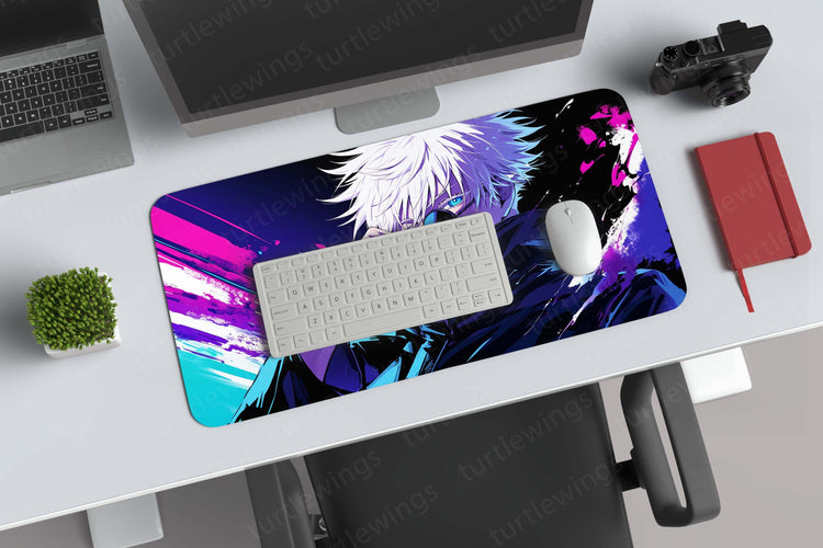 Gojo Deskmat | Jujutsu Kaisen Sorcerer | Gaming and Office Desk Accessory