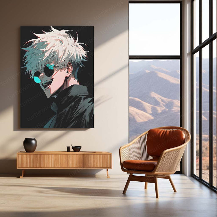 Domain Expansion - Satoru Gojo JJK Anime Metal Poster | Sorcery Wall Art | HD Quality 06