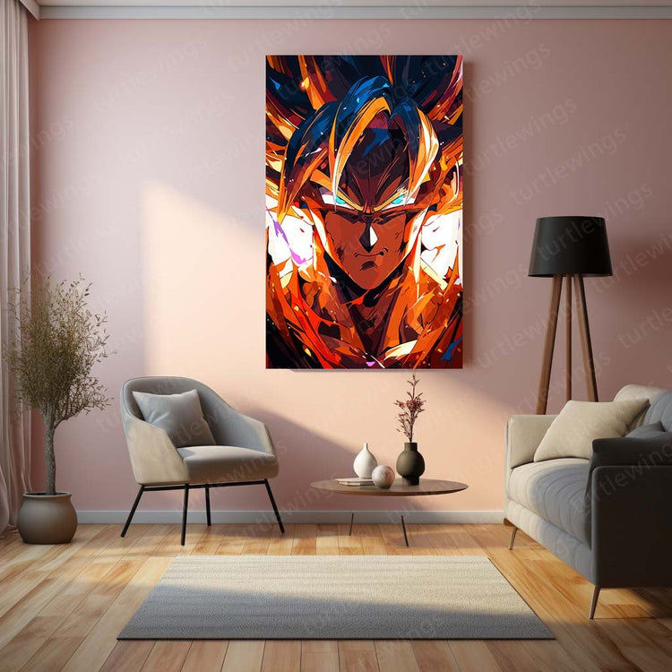 Goku Ultimate Look DBZ Metal Poster | Power Unleashed | Turtlewings Art 2