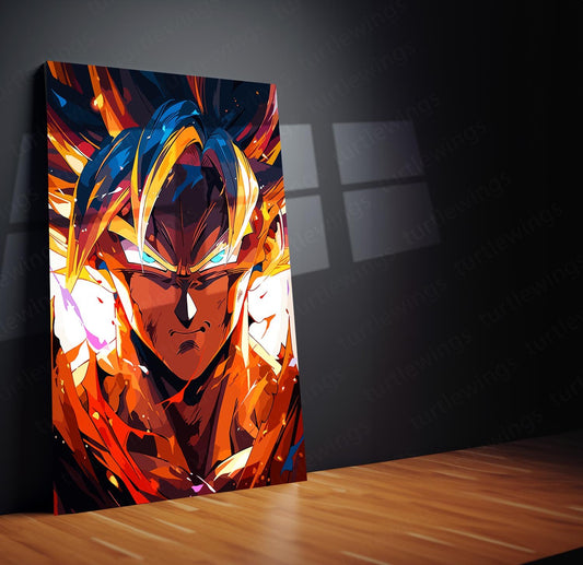 Goku Ultimate Look DBZ Metal Poster | Power Unleashed | Turtlewings Art 2