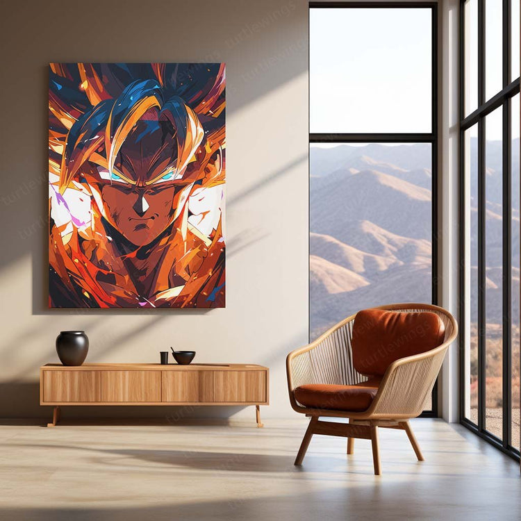 Goku Ultimate Look DBZ Metal Poster | Power Unleashed | Turtlewings Art 2