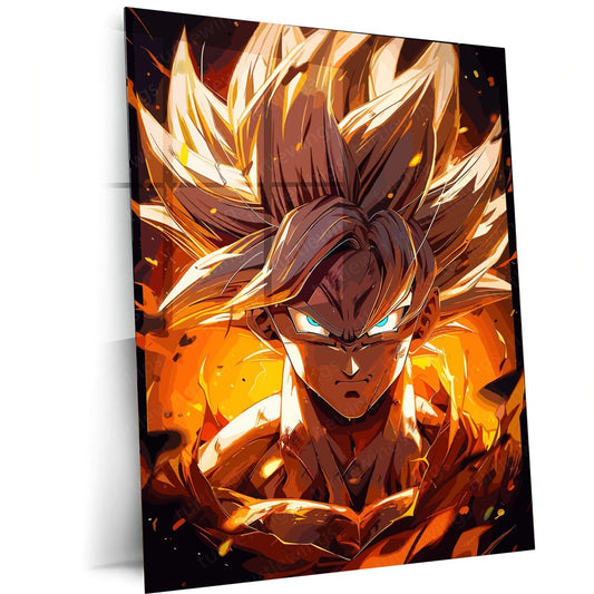 Goku Ultimate Look DBZ Metal Poster | Power Unleashed | Turtlewings Art 3