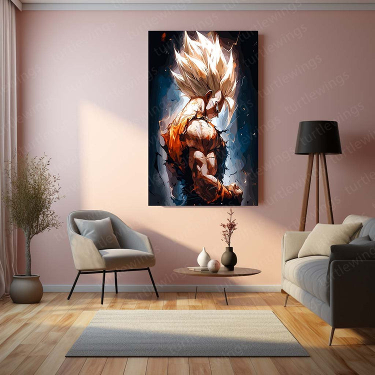 Goku Ultimate Look DBZ Metal Poster | Power Unleashed | Turtlewings Art