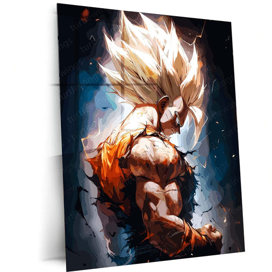 Goku Ultimate Look DBZ Metal Poster | Power Unleashed | Turtlewings Art