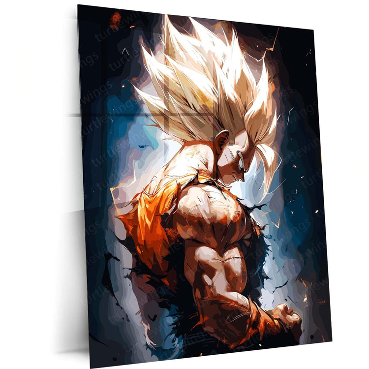 Goku Ultimate Look DBZ Metal Poster | Power Unleashed | Turtlewings Art