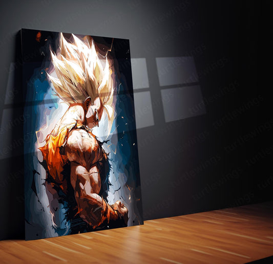 Goku Ultimate Look DBZ Metal Poster | Power Unleashed | Turtlewings Art