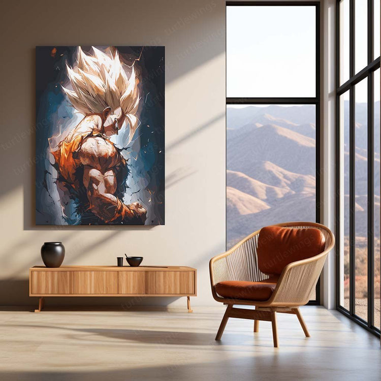 Goku Ultimate Look DBZ Metal Poster | Power Unleashed | Turtlewings Art