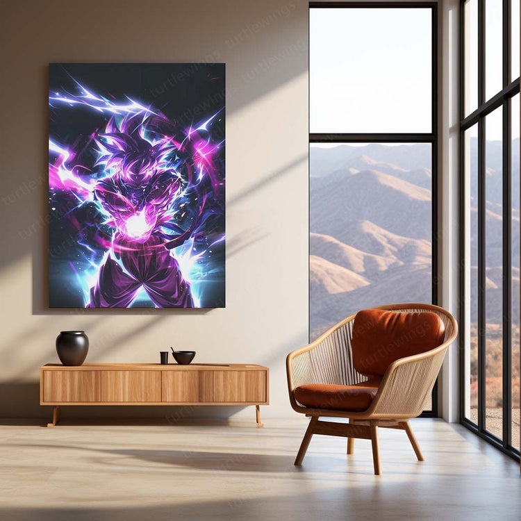 Goku Metal Poster | Dragon Ball Z Saiyan Warrior | HD Print