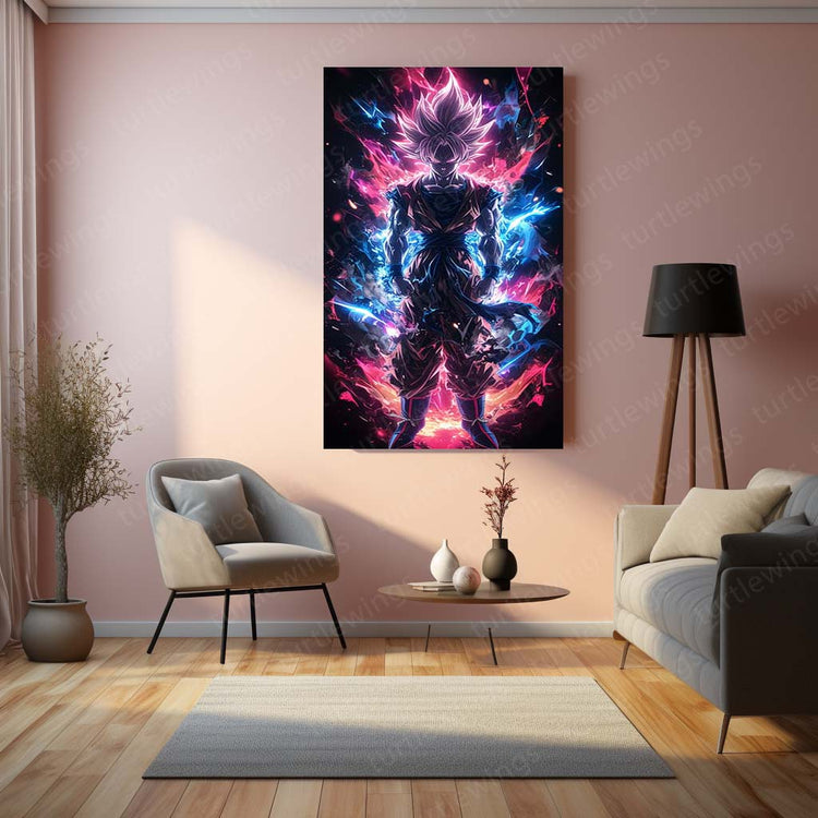 Goku Metal Poster | Dragon Ball Z Saiyan Warrior | HD Print 2