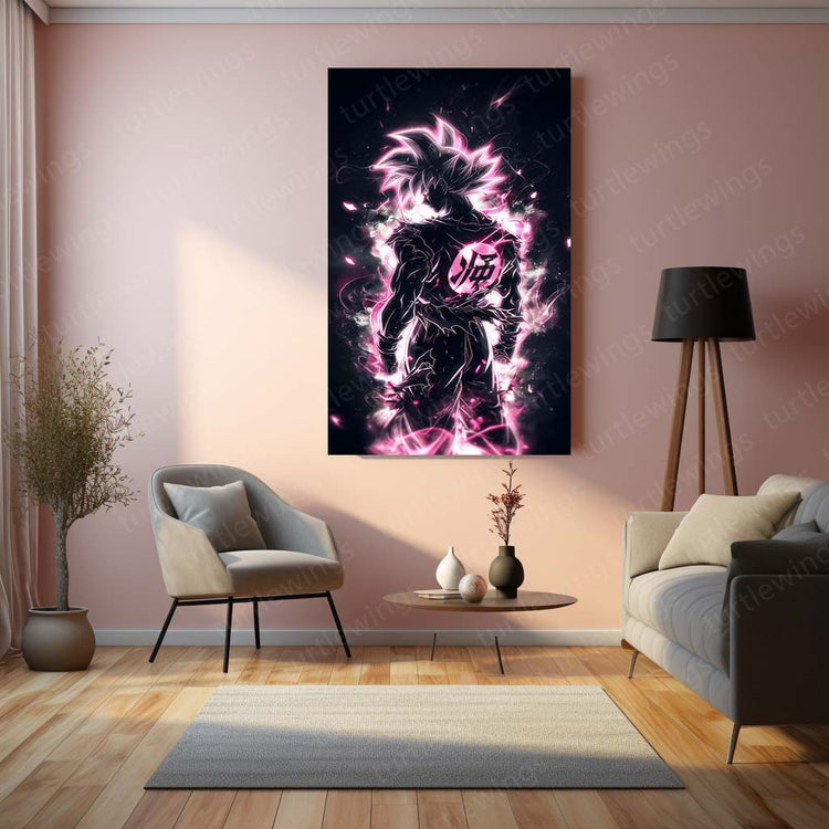 Goku Metal Poster | Dragon Ball Z Saiyan Warrior | HD Print 3