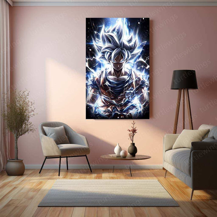 Goku Metal Poster – Iconic Dragon Ball Z Art | Powerful Super Saiyan Wall Decor 6 - TURTLEWINGS 